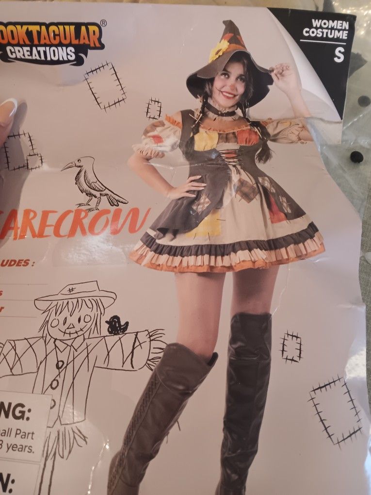 Womens Sexy Scarecrow Costume Small