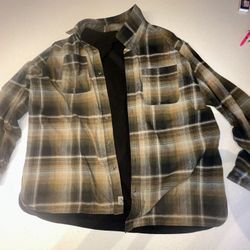 USED MENS XXL FLANNEL LINED JACKET 