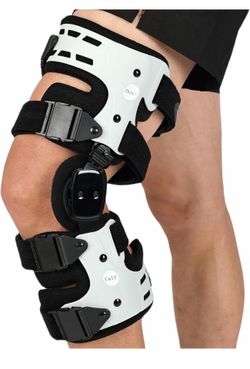 OA Unloader Knee Brace, Adjustable Metal Medial & Lateral Valgus Knee Support