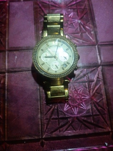 Michael Kors Parker Gold Toned Women's Watch For Sale.