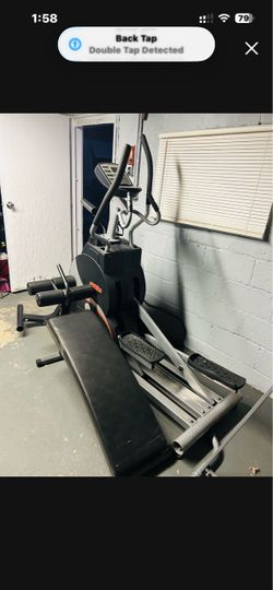 Eliptical and bench $50 for both