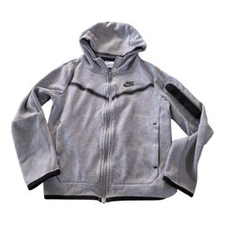 Nike Sportswear Tech Fleece Full-Zip Hoodie Youth Size Small Chevron Chest