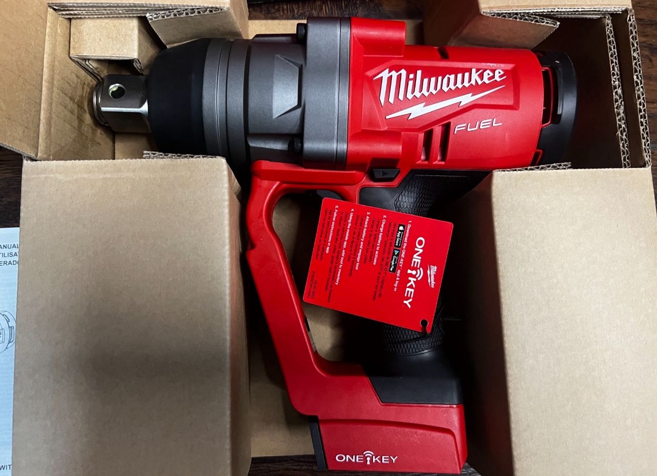 MILWAUKEE IMPACT WRENCH 1” M18 FUEL ONE-KEY 18V Lithium-Ion Brushless Cordless 1 in. Impact Wrench with Friction Ring (Tool-Only)