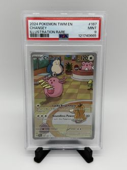 Chansey 187/167 PSA 9 Twilight Masquerade Pokemon 2024