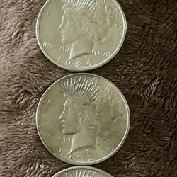 4 Liberty Silver Dollars