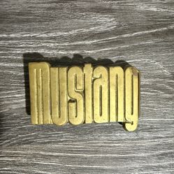 Mustang Ford Solid Brass 70s/80s Vintage Belt Buckle