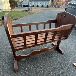 Wooden Baby Cradle 