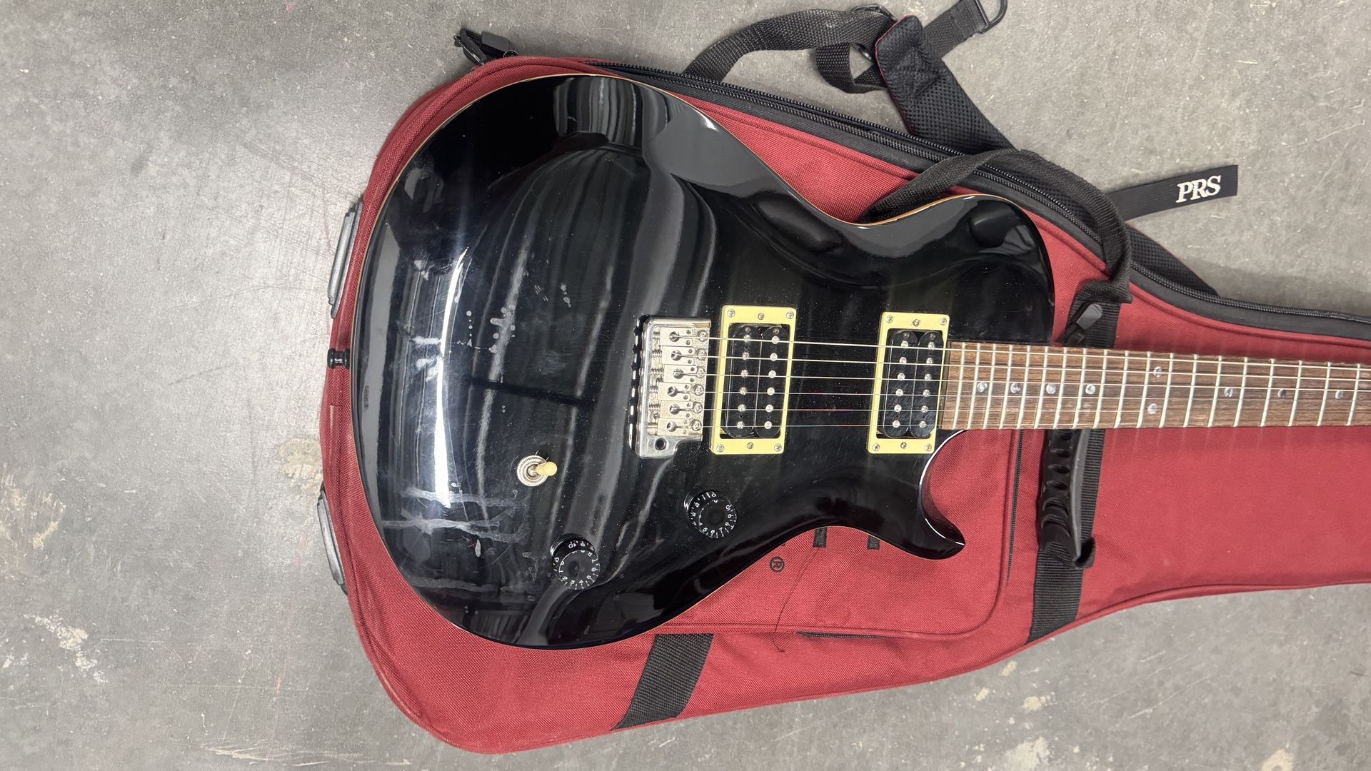 PRS SE Singlecut Electric Guitar (Black, w/ Gig Bag)