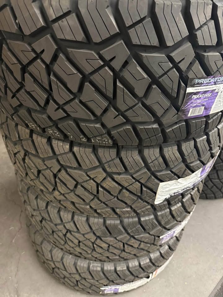 (4) 35x12.50R18 Predator AT-X Free install Financibg available