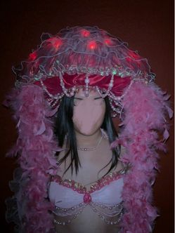 Jelly fish hand made costume