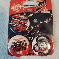 Universal Studios Halloween Horror Nights Button Pins