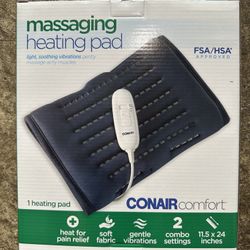 Con air Comfort Massaging Heating Pad.   Brand New 