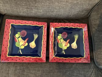 Laurie Gates Square 12”Square Platter (2)