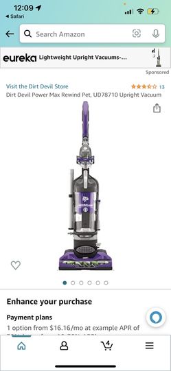 Dirt Devil Power Max Rewind Pet Vacuum