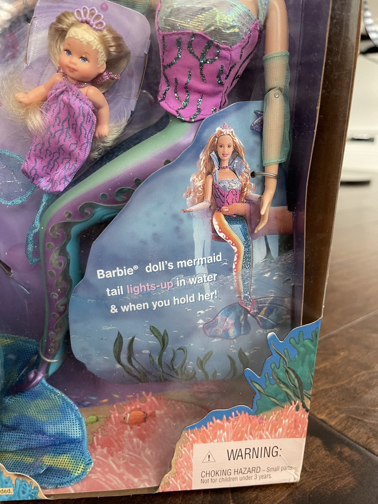 New Vintage MAGICAL MERMAIDS Mattel BARBIE KRISSY DOLL Set LIGHT