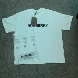 White Burberry Shirt Size Large 