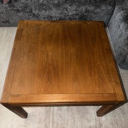 Vintage Hayes Solid Wood Side / Coffee Table – California Modern (36x36)