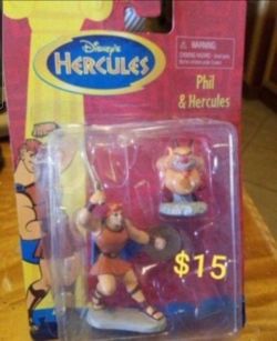Disney collectible toys Hercules And Nessus vintage $15 ea