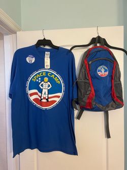 New Space Camp Men’s XL T-shirt and Backpack