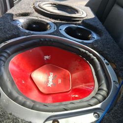 Major PRICE Drop Today Only!! TWO 10 Inch Subs Kicer& Sony Xplode They Work Perfectly And Hit Hard IN BOX TOO. 70.00