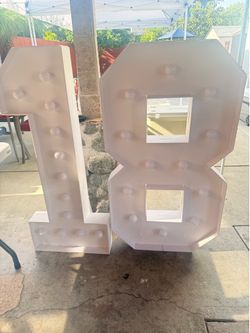 Marque Light up Numbers $30 for both.