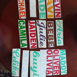 Custom Vinyl Names