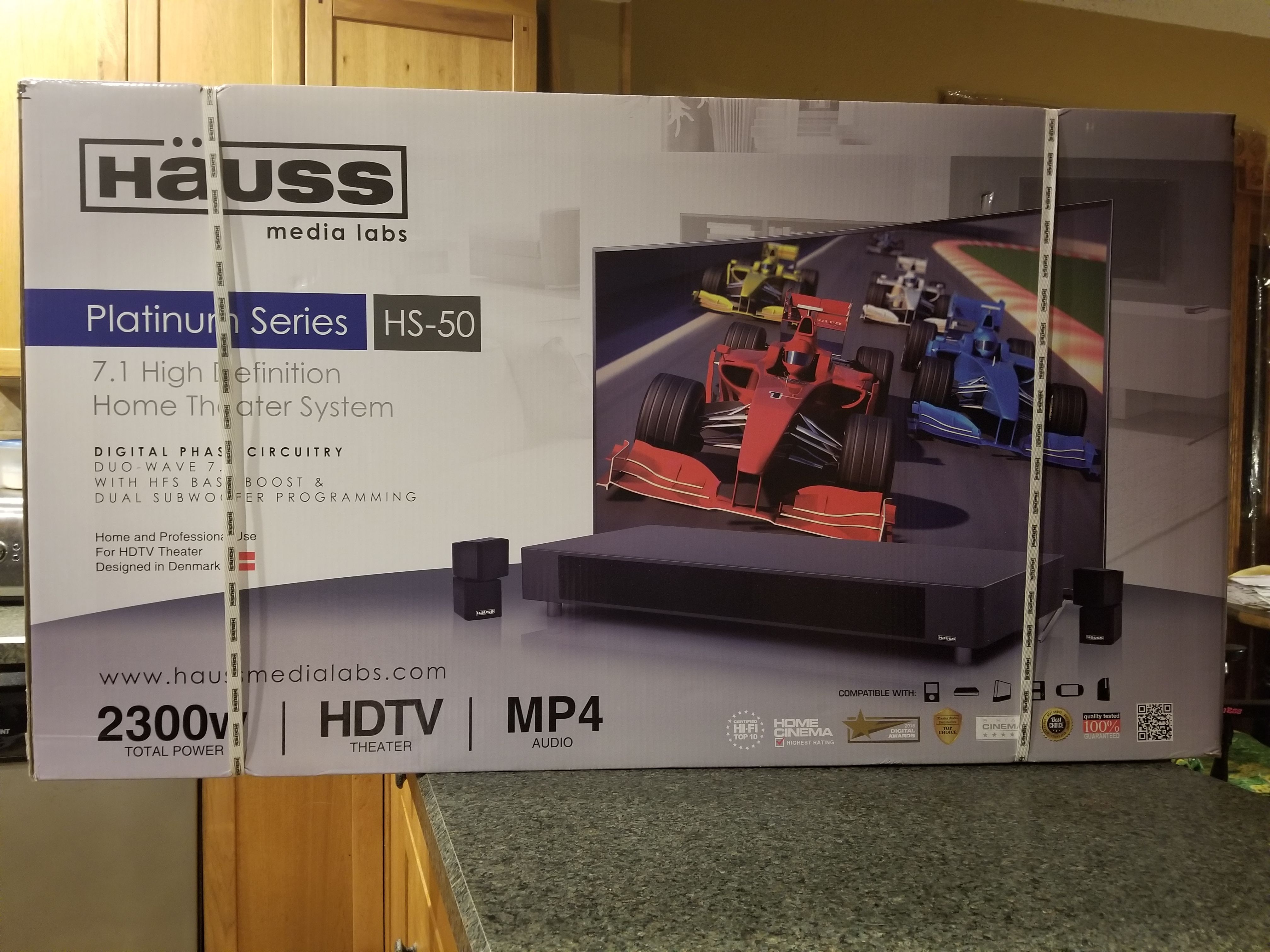 Hauss Media Labs Platinum Series HS-50 (NEW IN BOX) MSRP $2637.00 The Ultimate Surround Sound System