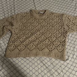 Zara cropped sweater 