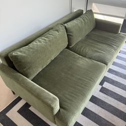 Green West Elm Andes Couch