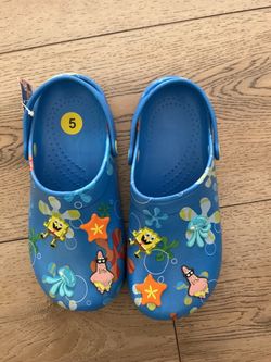 Brand New SpongeBob SquarePants Clogs Size 5