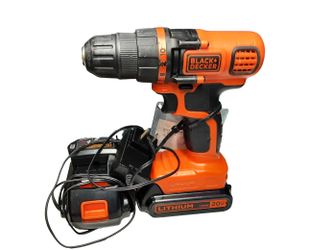 Black & Decker Ldx120c Orange Cordless Standard Drill