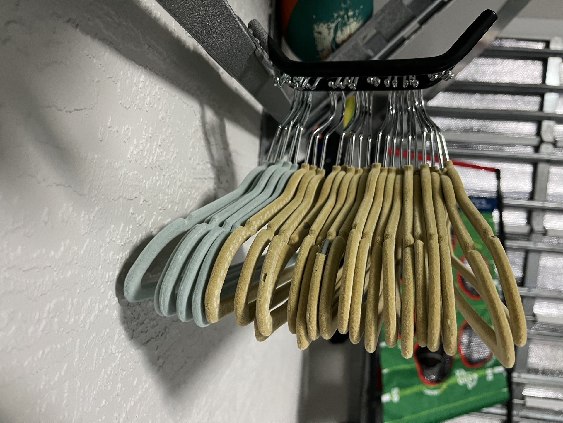 23 felt kids hangers.