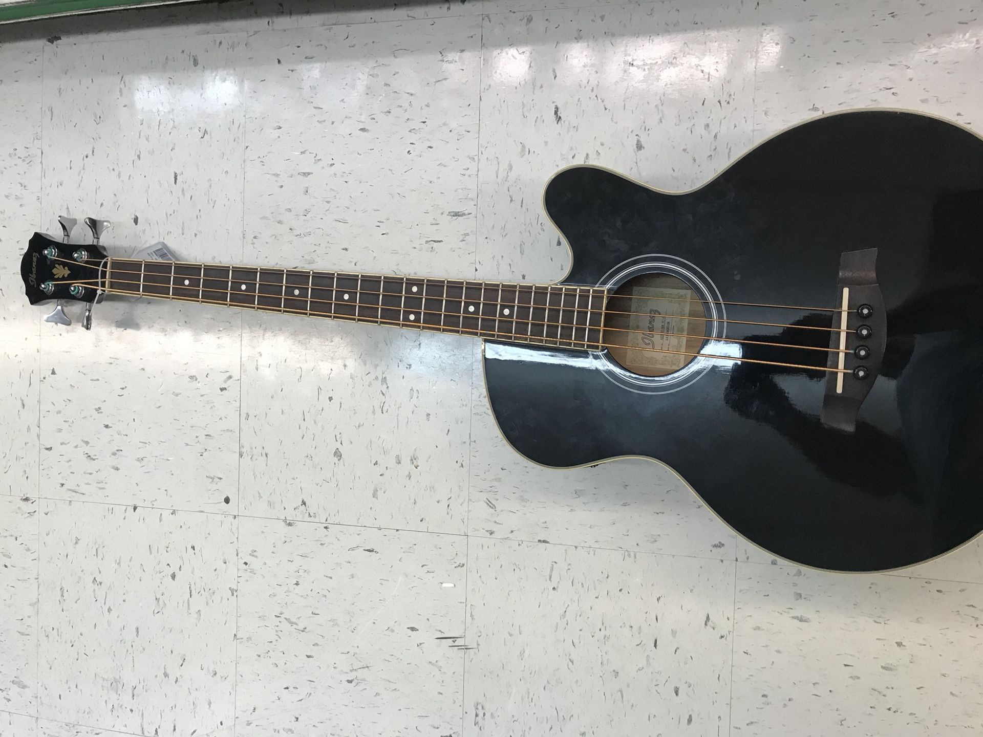 Ibanez acoustic electric bass guitar