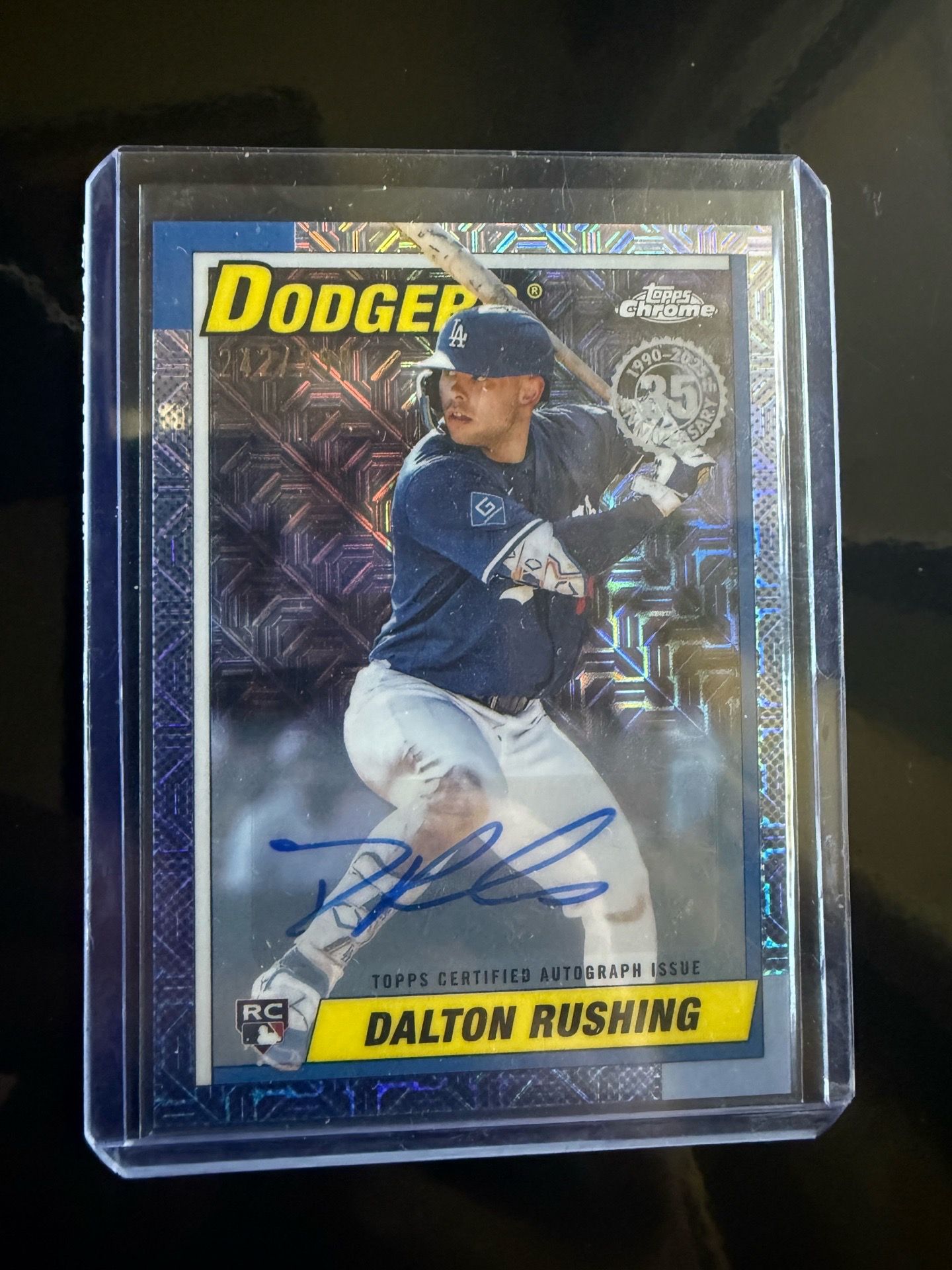 Dalton rushing autograph rookie card