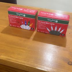 Christmas Lights New Never Used Two Of Boxes