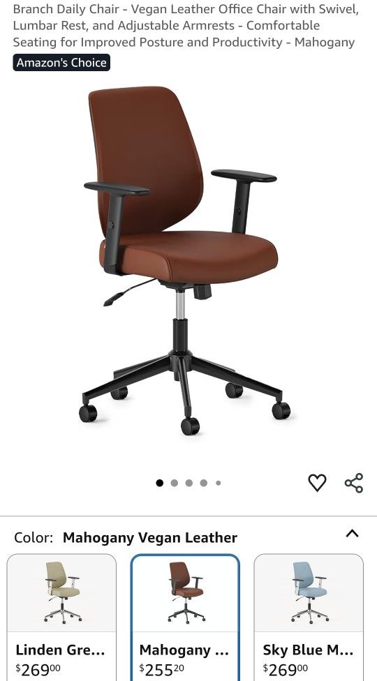 Vegan Leather Office Chair