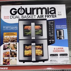 Gourmia Double Decker Dual Basket Air Fryer