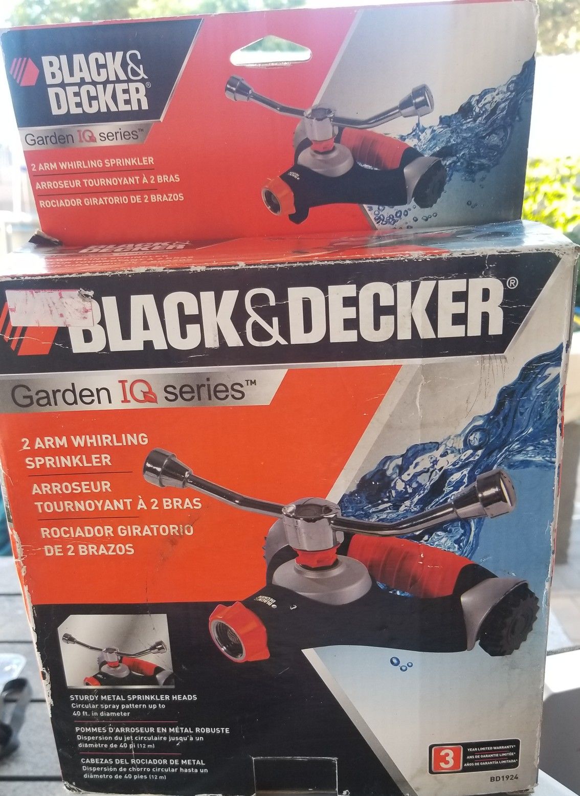 Black & Decker 2 Arm Whirling Sprinkler