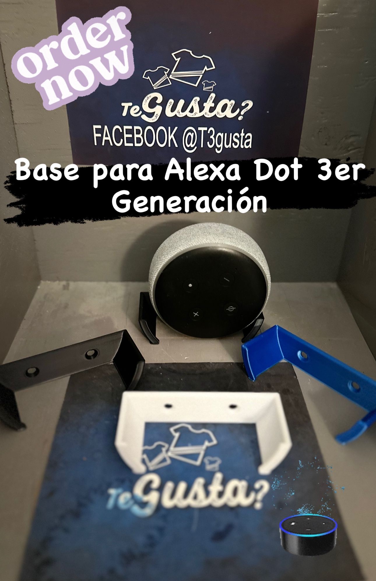 Base para La Pared, Alexa Dot 3er Generación