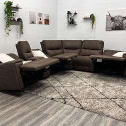 Brown Sectional Modular Couch - Free Delivery