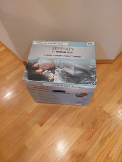 Serenity By Tempur Pedic 3 Inch Memory Foam Topper Queen Size