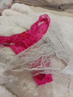 Pink & white th@ngs sz m