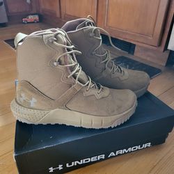 Under Armour Women's Micro G Valsetz Lthr Military and Tactical Boot, Size 10.5, Coyote Color