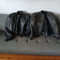 2 Heavy Leather Motorcycle Jackets