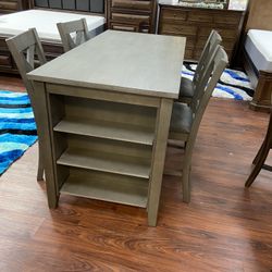 COUNTERHEIGHT TABLE AND CHAIRS! 🔥🔥PRICE REDUCTION! MENTION THIS AD AND UNLOCK EVEN MORE SAVINGS! SPRING DOORBUSTER EVENT!🇺🇸🚛🚚FURNITURE DISTRIBUT