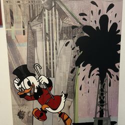Scrooge McDuck Canvas Painting 
