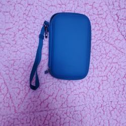BRAND NEW!! NEVER USED!! ♡《 MOLESKINE ♡ HARD SHELL CASE ♡ WRISTLET》♡ Teal Blue