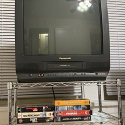 Panasonic CRT Retro TV with VCR and VHS player