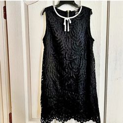 NWTS***FOREVER 21 / GIRLS BLACK EYELET DRESS SIZE 11//12