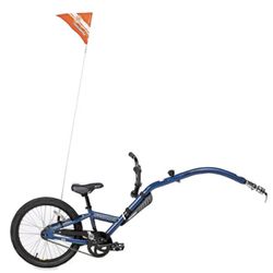 Novara Single Speed Afterburner Trailer Bike Blue, 20" USED AS IS